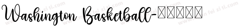 Washington Basketball字体转换